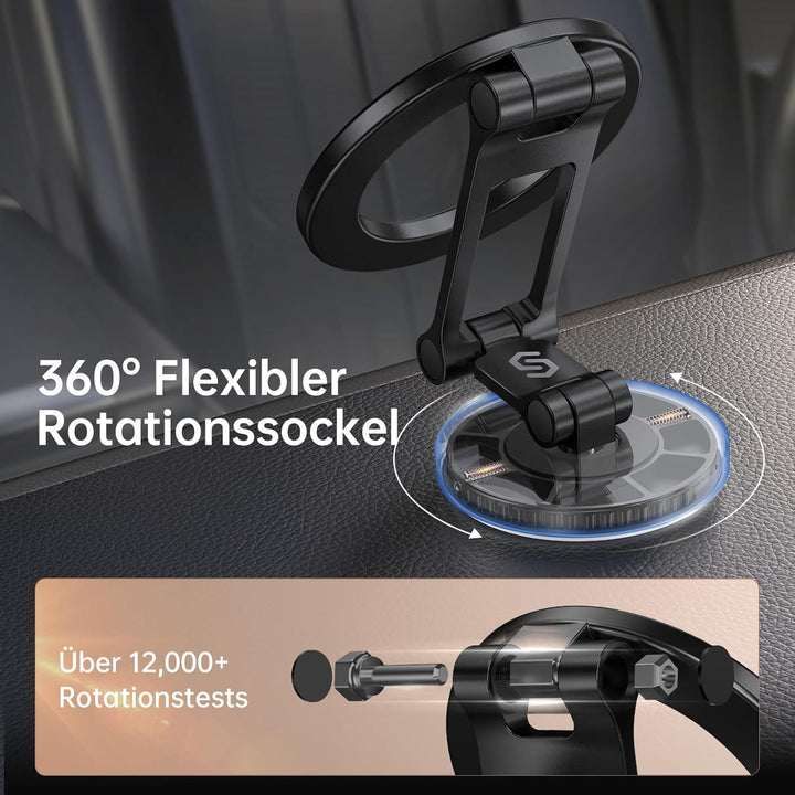 SYNCWIRE Handyhalterung Auto für MagSafe Autohalterung Magnet [Flexible DREI Achsen] Magnetische Han