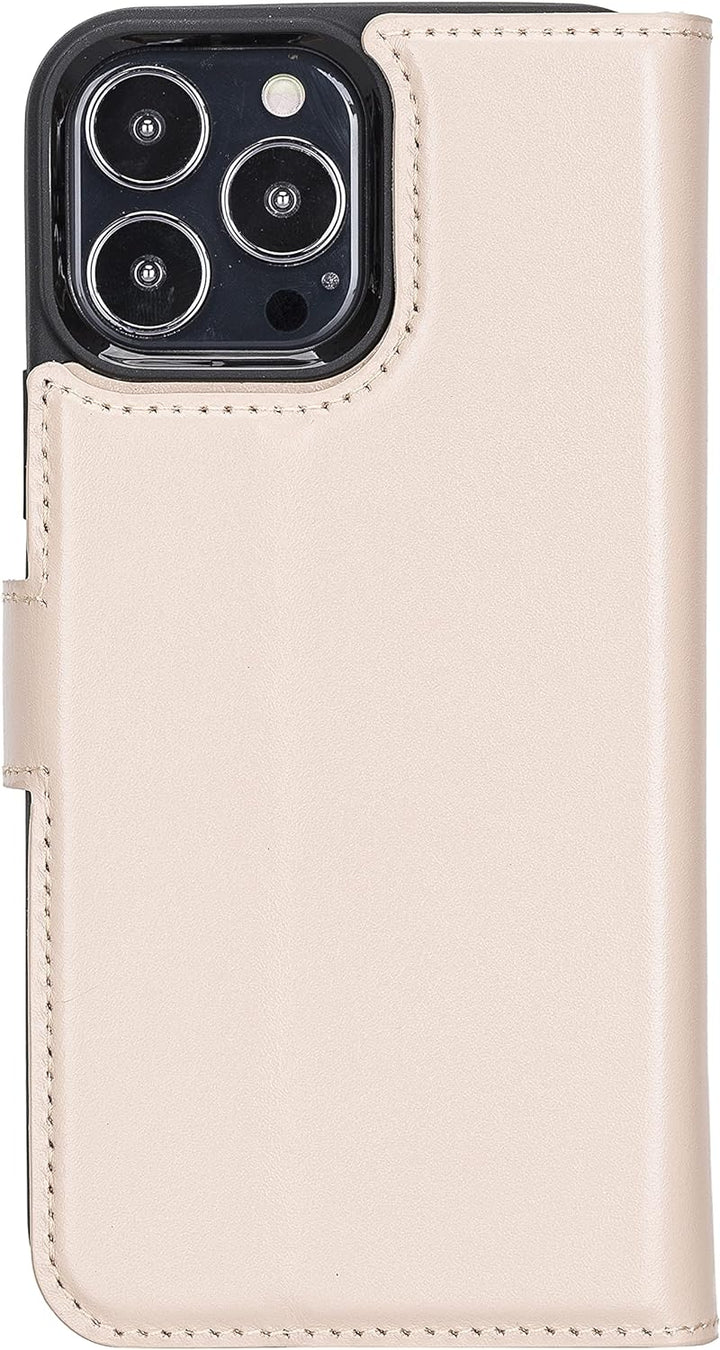 Solo Pelle Lederhülle kompatibel für iPhone 13 Pro Max in 6.7 Zoll abnehmbare Hülle (2in1) inkl. Kar