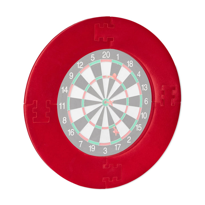 Relaxdays Dart Catchring R7, 4-teilig, Schutzring für 45 cm Dartscheibe, stabiler Wandschutz, EVA, G