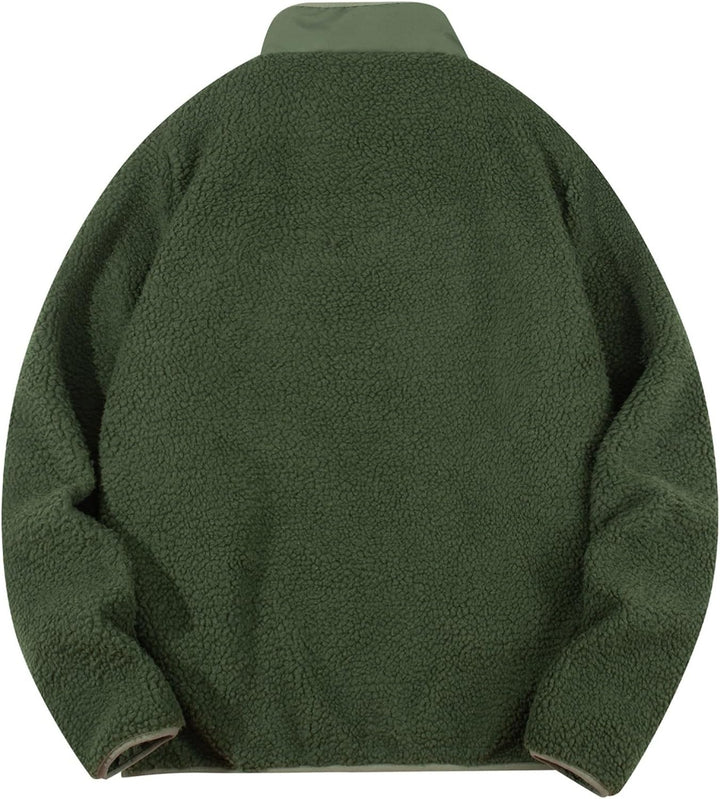 KuschelFleece Pullover für Herren Sweatshirt mit Teddyfell Kuschelpulli Flauschig Teddyfleece Kapuze