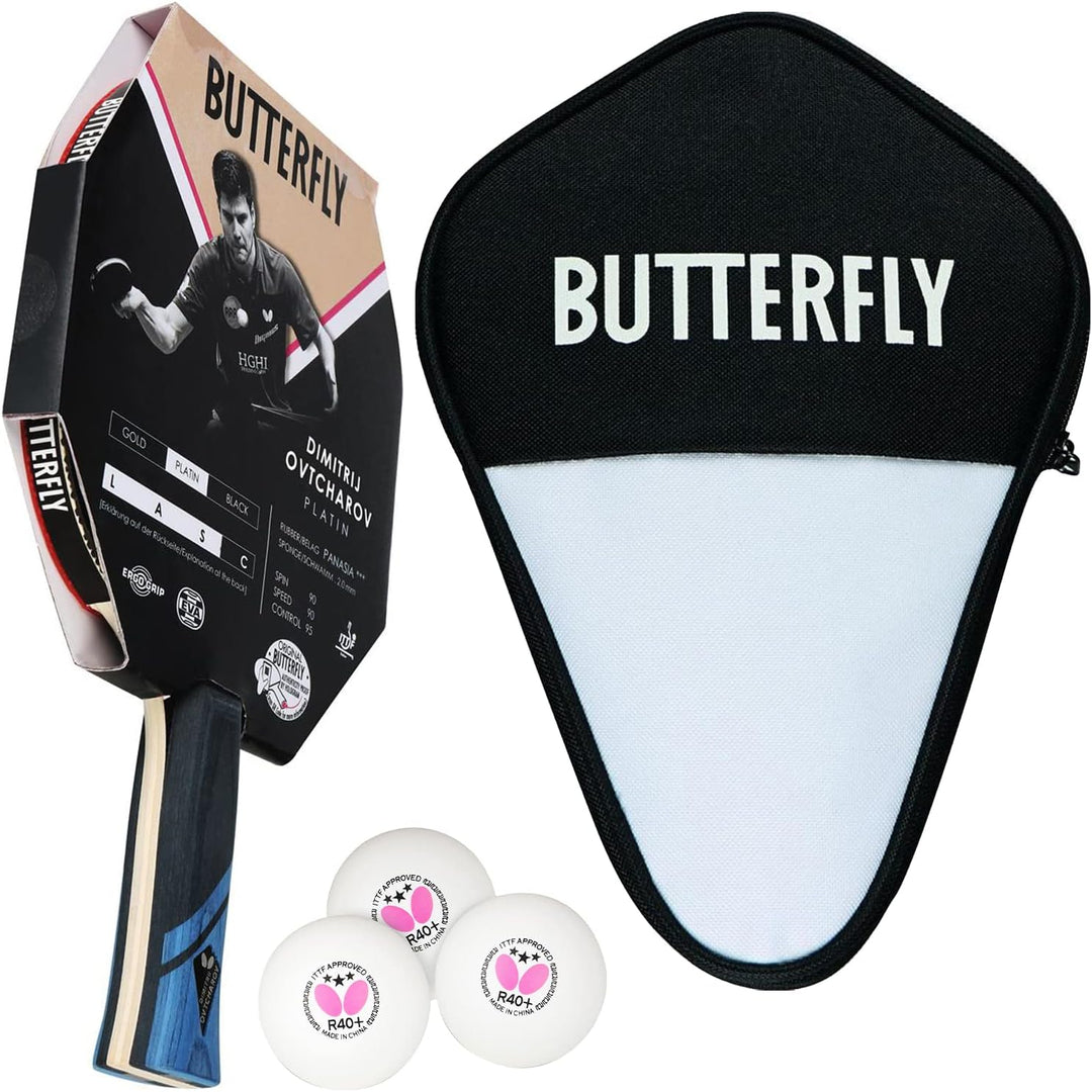 Butterfly® Dimitrij Ovtcharov Platin Tischtennisschläger | Eva-Technologie | ITTF zertifizierter Pan