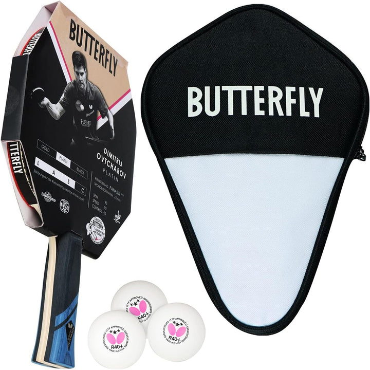 Butterfly® Dimitrij Ovtcharov Platin Tischtennisschläger | Eva-Technologie | ITTF zertifizierter Pan