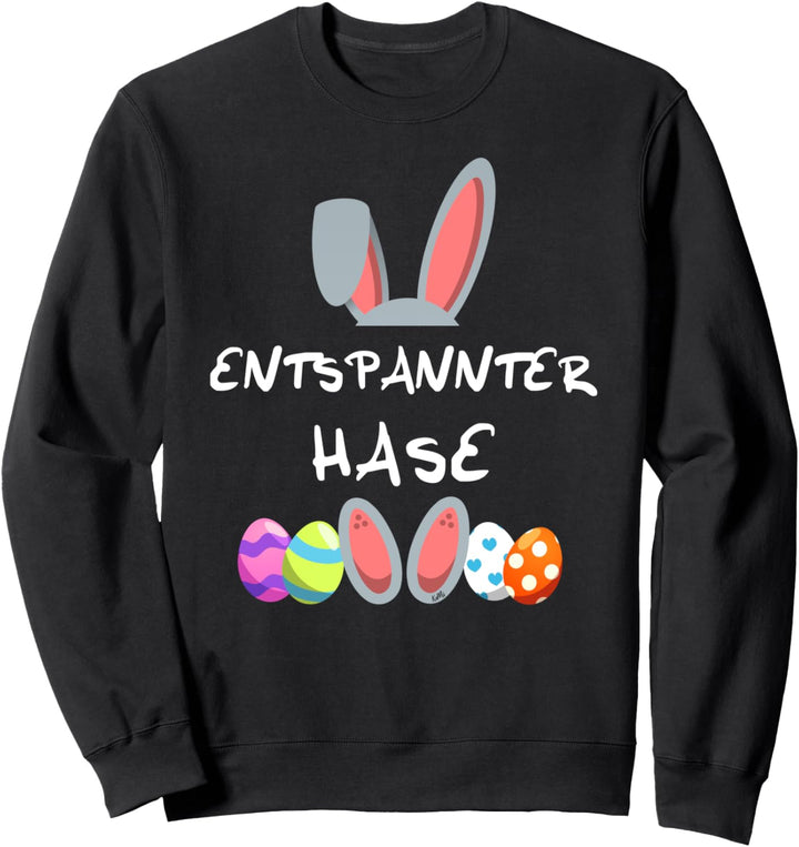 Entspannter Hase Osterhase Partnerlook Outfit Geschenk Oster Sweatshirt