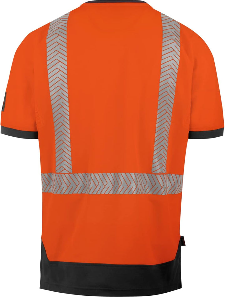 WÜRTH MODYF Warnschutz T-Shirt Fluo EN 20471 6XL Orange Anthrazit, 6XL Orange Anthrazit