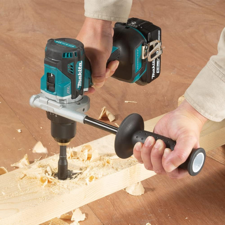 Makita DDF486RTJ Akku-Bohrschrauber 18V / 5,0 Ah, 2 Akkus + Ladegerät im MAKPAC, Petrol mit 2 Akkus
