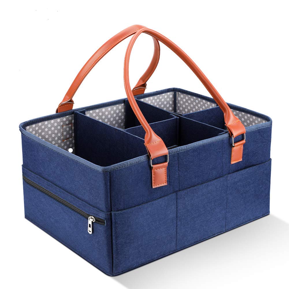 Baby Windel Caddy Organizer, tragbare Wickeltisch Organizer Windel Ablagekorb Auto Reise Ablagekorb