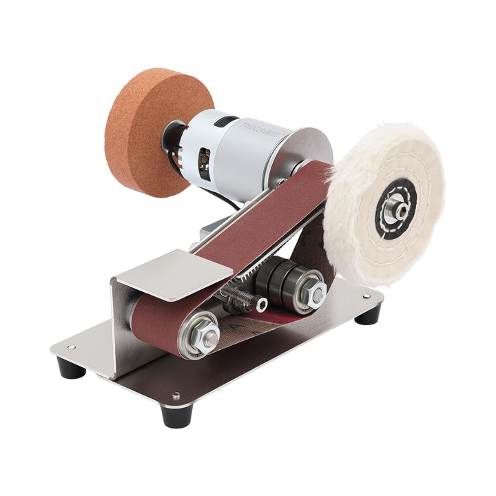 Mini Bandschleifer 775 Motor 7-Gang regelbar 150W Schleifmaschine für Holz Metall Kunststoff Edelsta