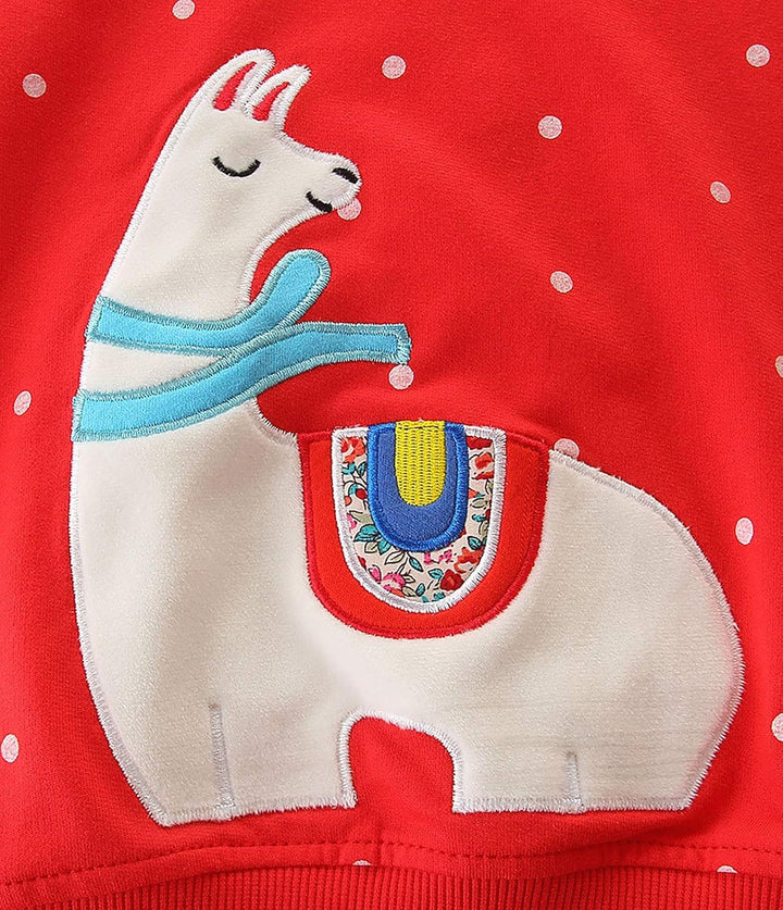 Mädchen Sweatshirt für Kinder Süss Cartoon Pullover Baumwolle Top Langarm T-Shirt Grösse 1-12 Jahre