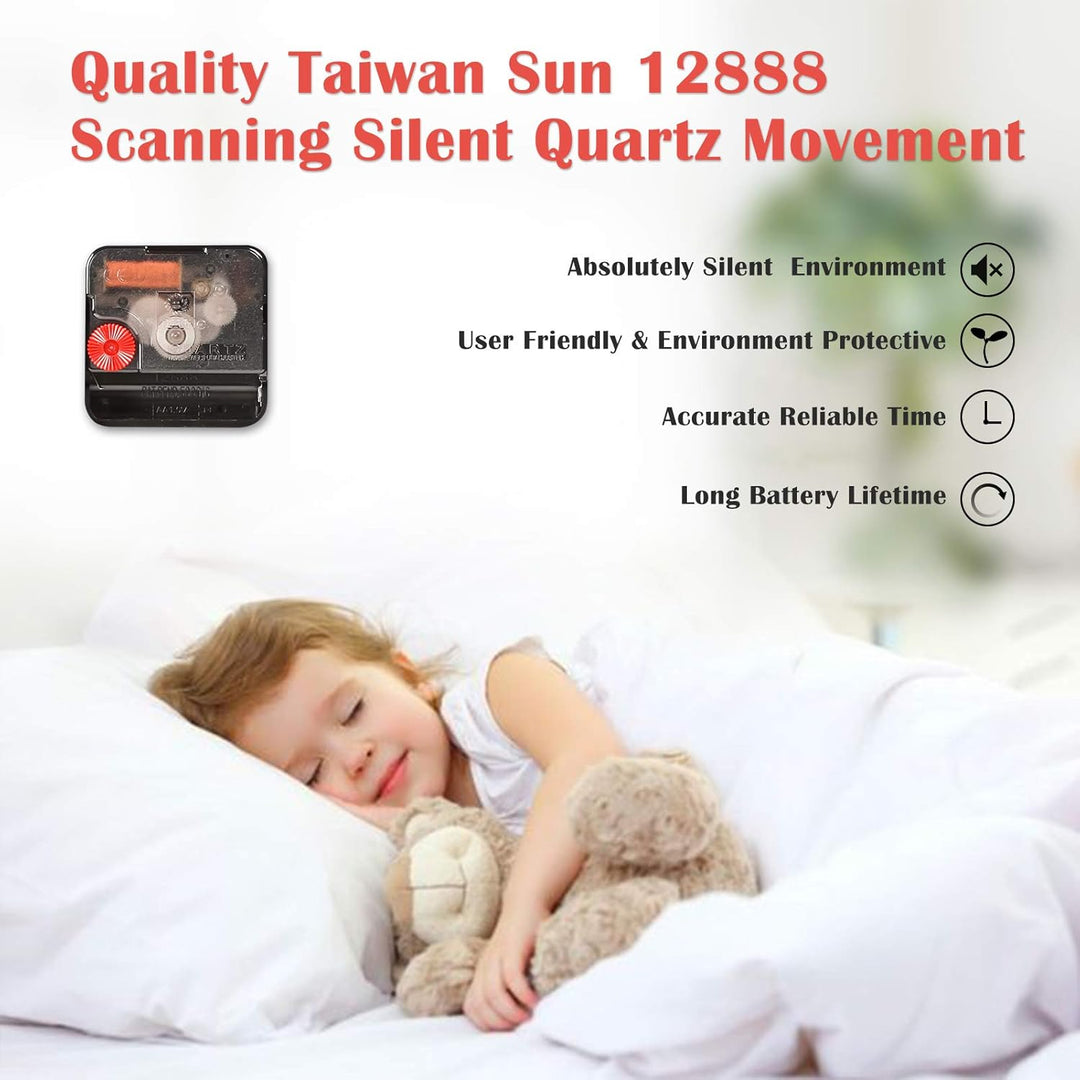 TAHEAT 30 cm Maritime Meer Schildkröte Wanduhr, Lautlos Geräuschlos Holz Uhren, Batteriebetrieben Mo