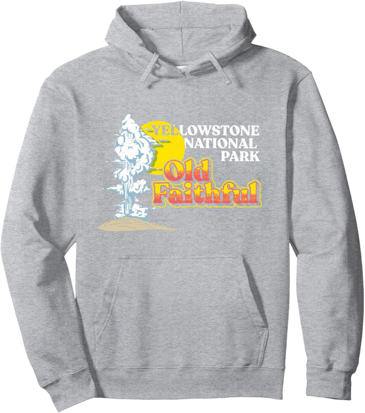 Old Faithful - Yellowstone National Park Vintage 80s Style Pullover Hoodie