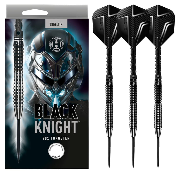 Harrows Steel Darts Black Knight 90% Tungsten Steeltip Dart Steeldart Hochwertiger Tungsten Dart Dar