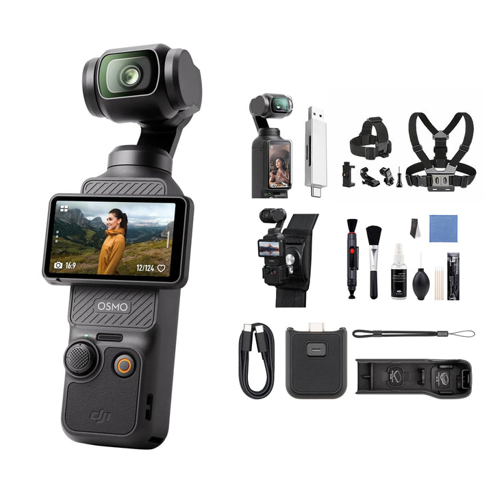 DJI Osmo Pocket 3 Standard, vlog Kamera 4K mit 1-Zoll-CMOS und 4K/120 fps Video, 3-Achsen-Stabilisie