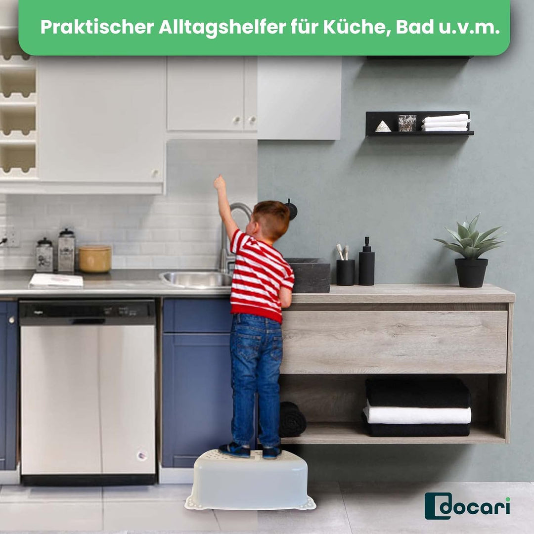 Toilettentrainer mit Treppe als Set weiss - Toilettensitz Kinder und Tritthocker - Toilettensitz mit