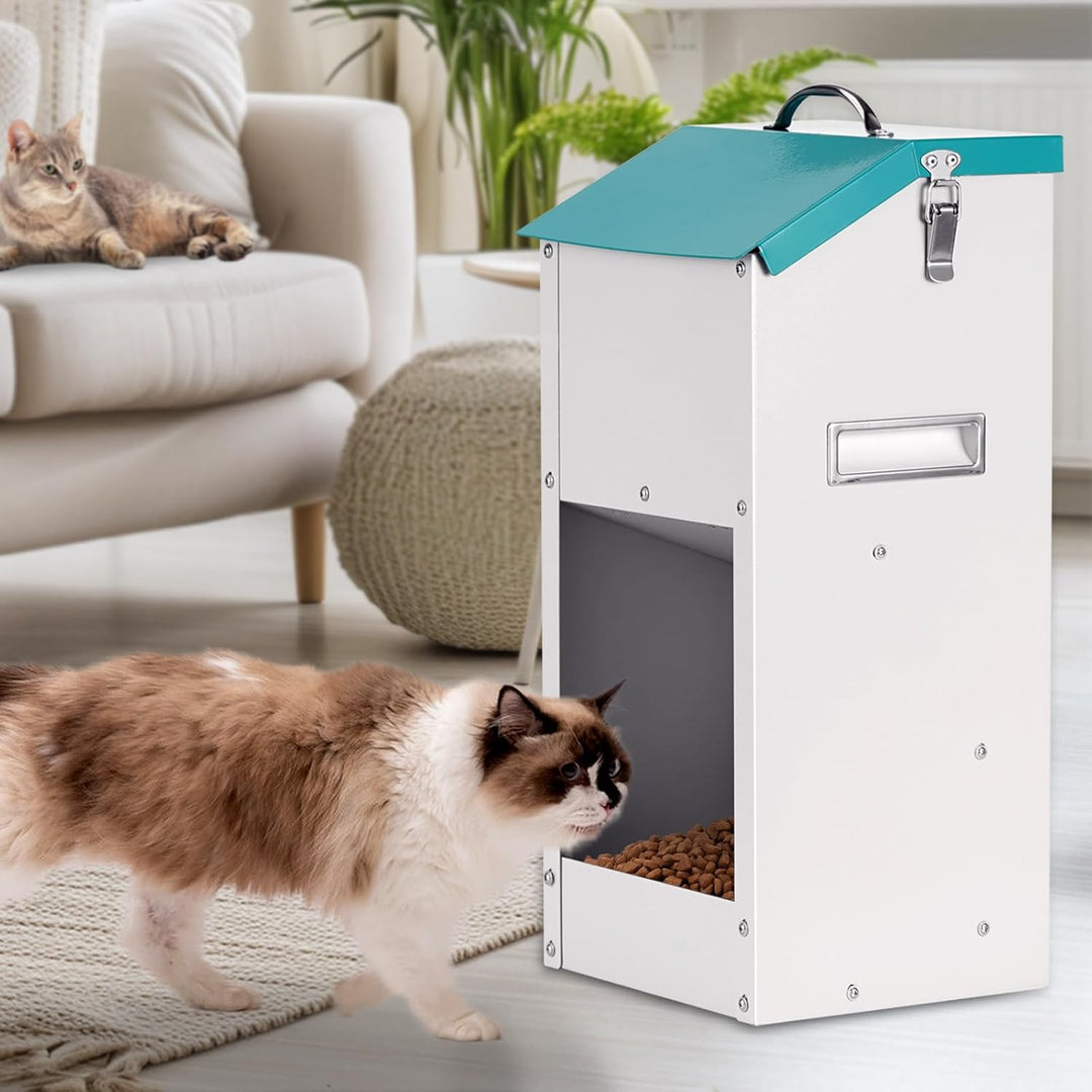 12lbs Futterautomat für Hunde und Katzen Automatischer Hundefutterautomat Hundefutterspender für Hau