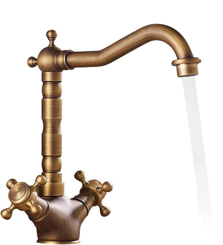 Wasserhahn Bad Bronze Antike, Wasserhahn Küche Waschbecken Armaturen, Hoher Auslauf Zweigriff Mischb