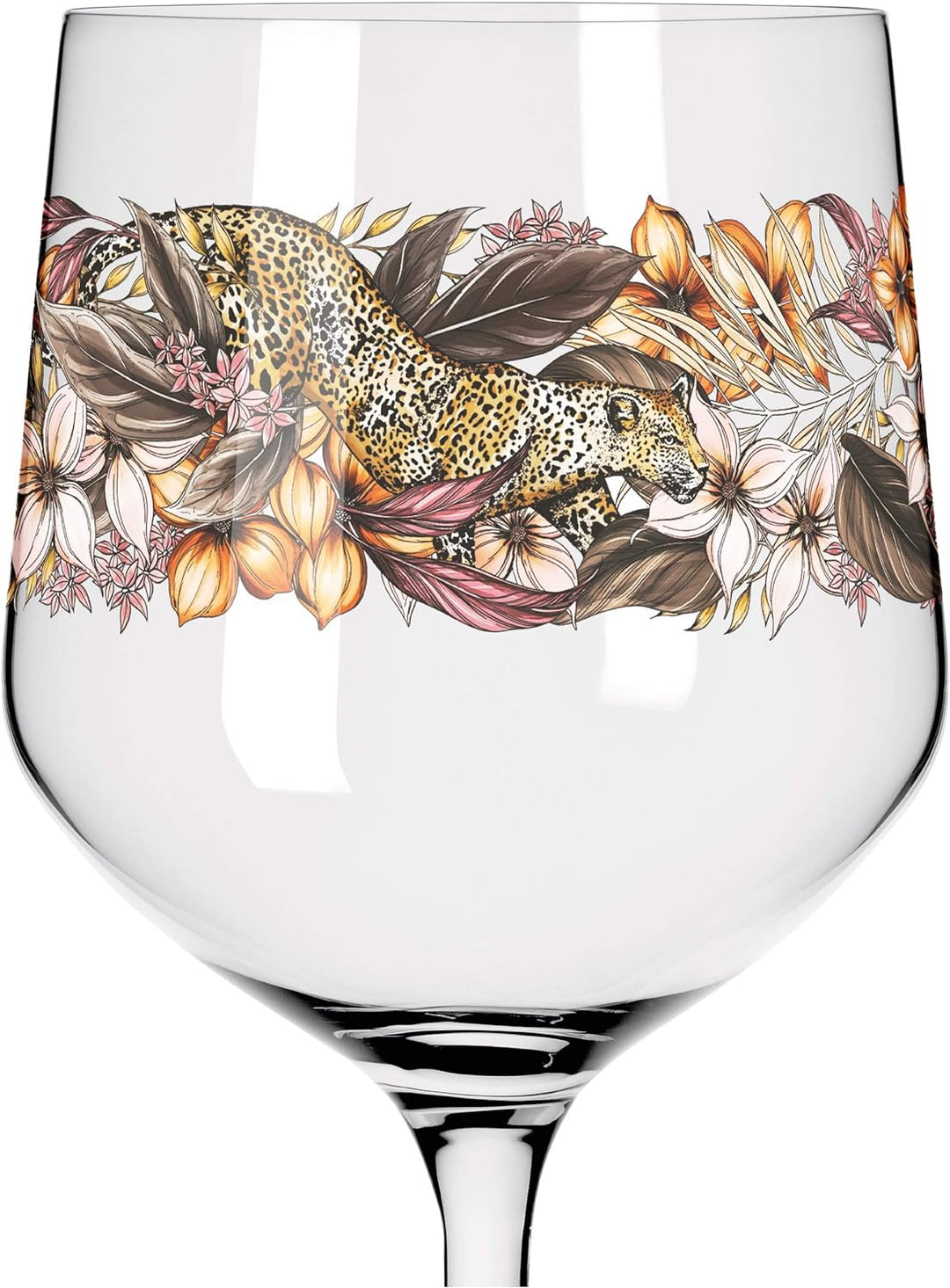 Ritzenhoff 3691002 Gin-Glas 700 ml - Serie Schattenfauna Set Nr. 2 – 2 Stück, Leopard & Eule – Made