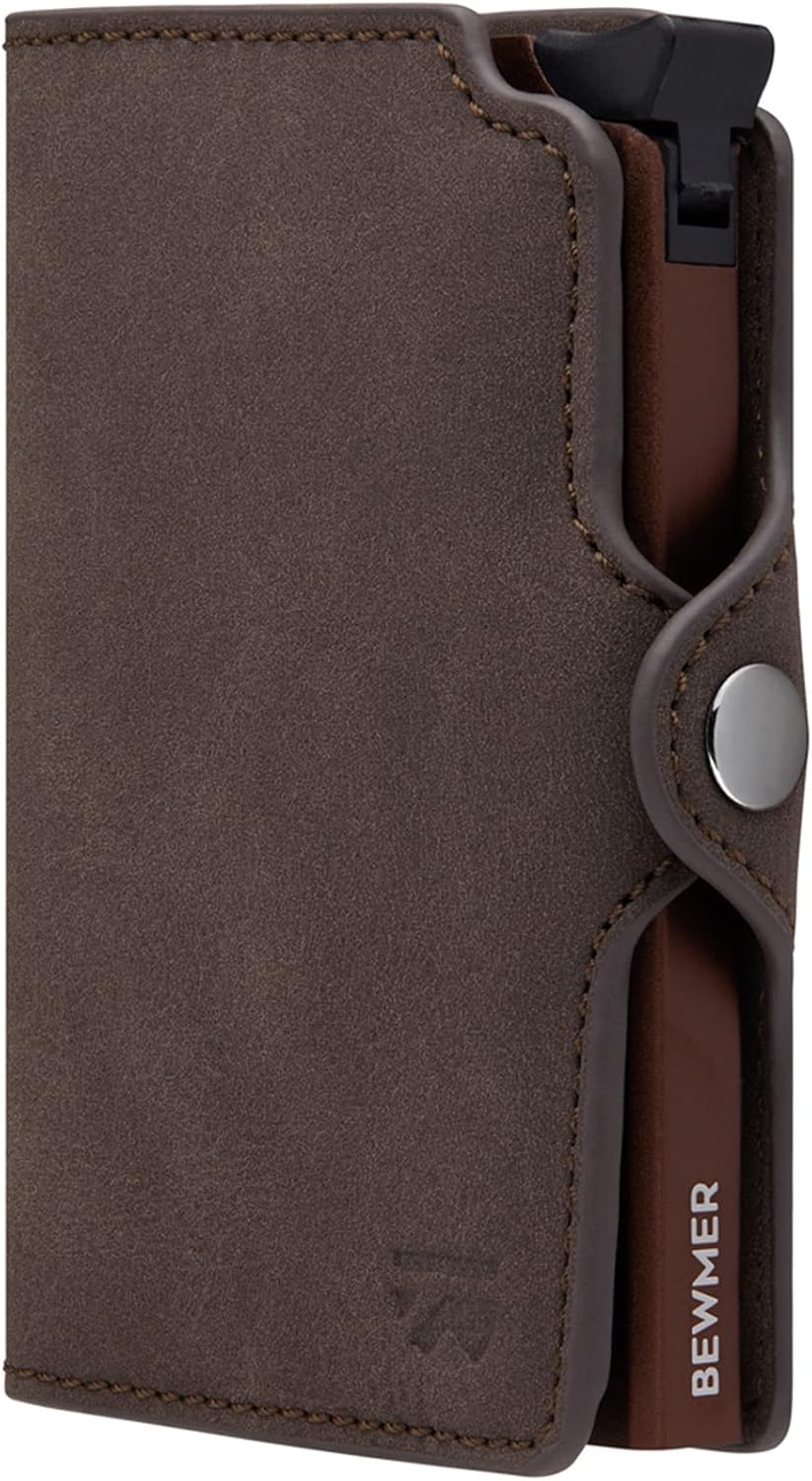 BEWMER 1 Geschütztes Kartenetui | Slim Wallet für Männer und Frauen | Kartenhalter mit RFID-Schutz u