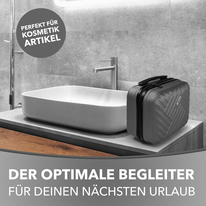 Xonic® Design Kosmetikkoffer aus ABS Hartschale – Robustes Beautycase als Handgepäck - Kosmetiktasch