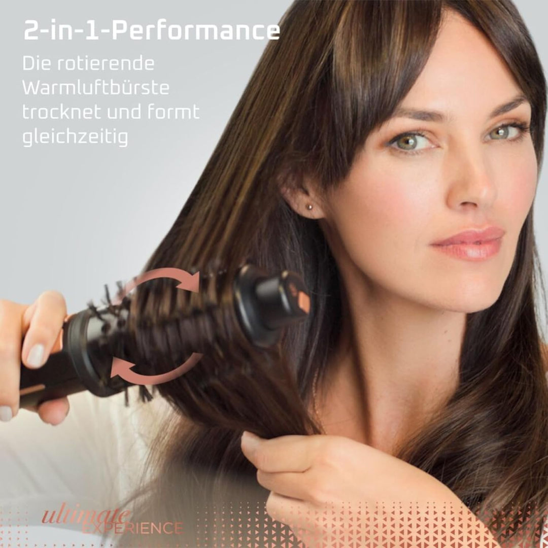 Rowenta CF9620 Ultimate Experience Warmluftbürste | 750 Watt | rotierende Stylingbürste | mit 3 Bürs