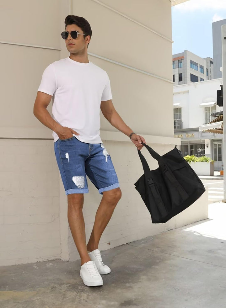 Meilicloth Jeans Shorts Kurze Herren Shorts Sommer Denim Western Casual B Blau XXS, B Blau XXS