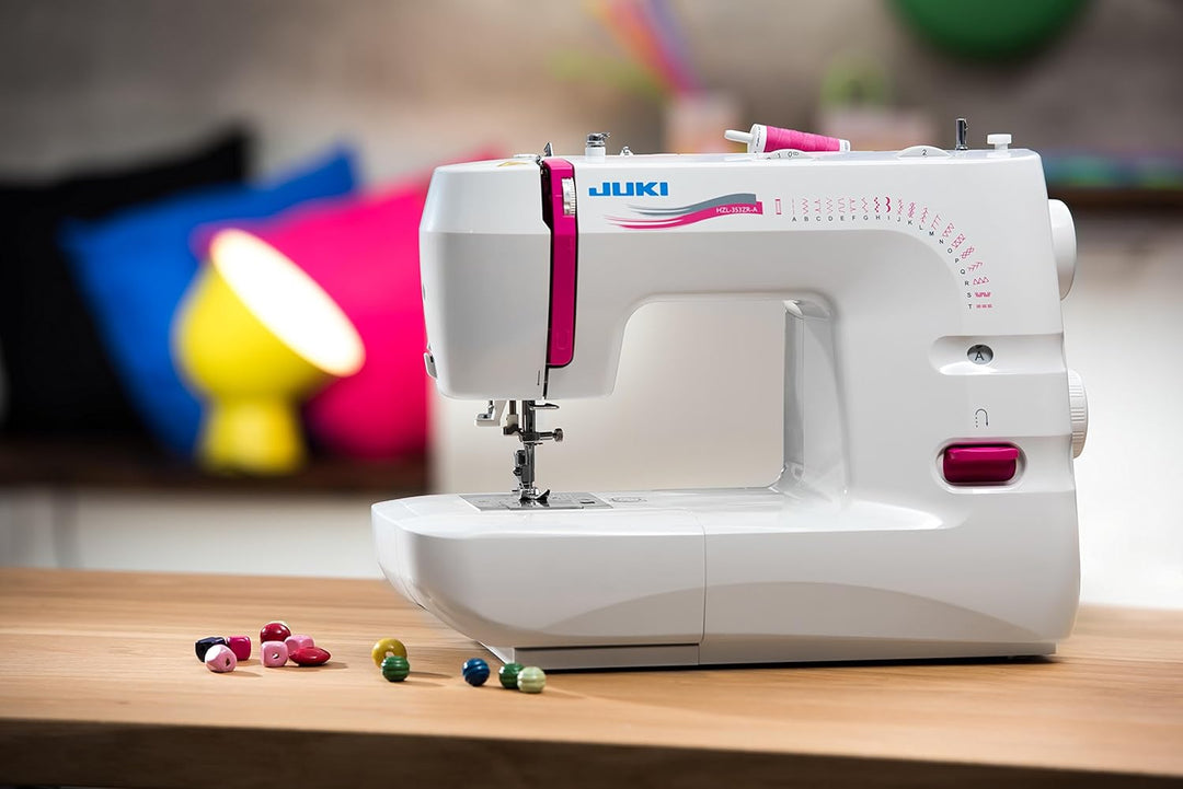 Juki Nähmaschine mechanisch, Metall, weiss, 41 x 17,7 x 30,8 cm