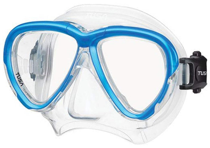 Tusa Intega tauch-Maske schnorchel taucherbrille Profi Fishtail Blue, Fishtail Blue