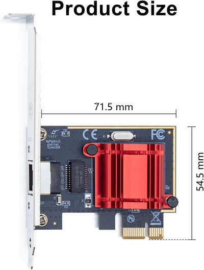 10Gtek® 10/100/1000Mbps Gigabit Ethernet PCI Express NIC Netzwerkkarte| mit Intel I210 Chip| Etherne