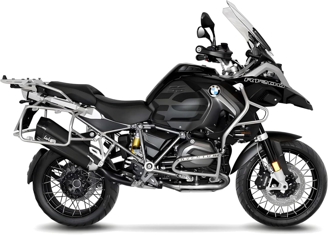 Endschalldämpfer/Auspuffanlage LeoVince SLIP-ON SBK LV-12 Black Edition, Edelstahl schwarz, Carbon K