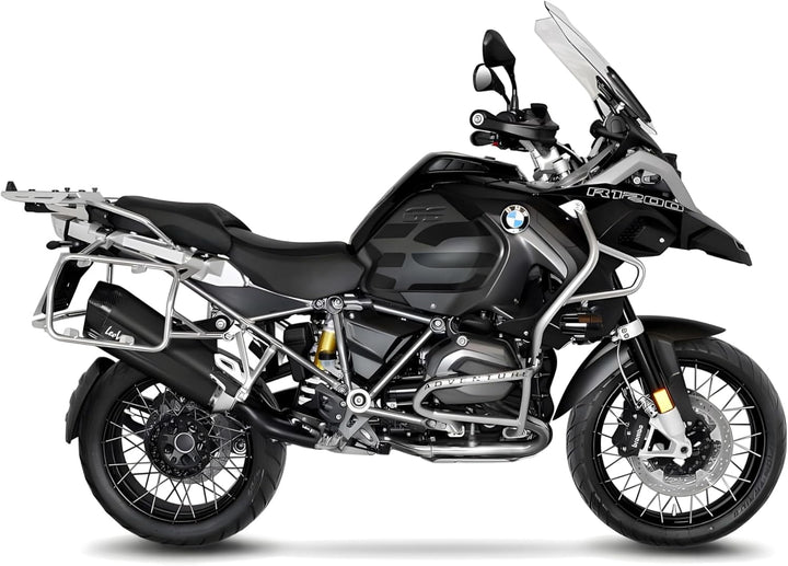 Endschalldämpfer/Auspuffanlage LeoVince SLIP-ON SBK LV-12 Black Edition, Edelstahl schwarz, Carbon K