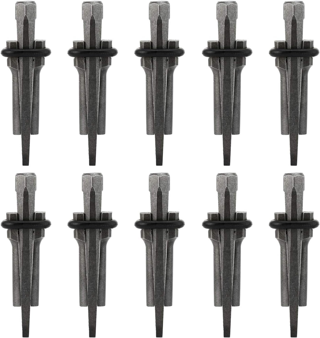 Homtone 10-teilig Hand Spalter für Beton, Stein, Marmor, Granit und Fels, Spaltkeil Werkzeuge Spreng