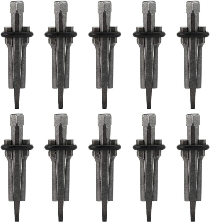 Homtone 10-teilig Hand Spalter für Beton, Stein, Marmor, Granit und Fels, Spaltkeil Werkzeuge Spreng