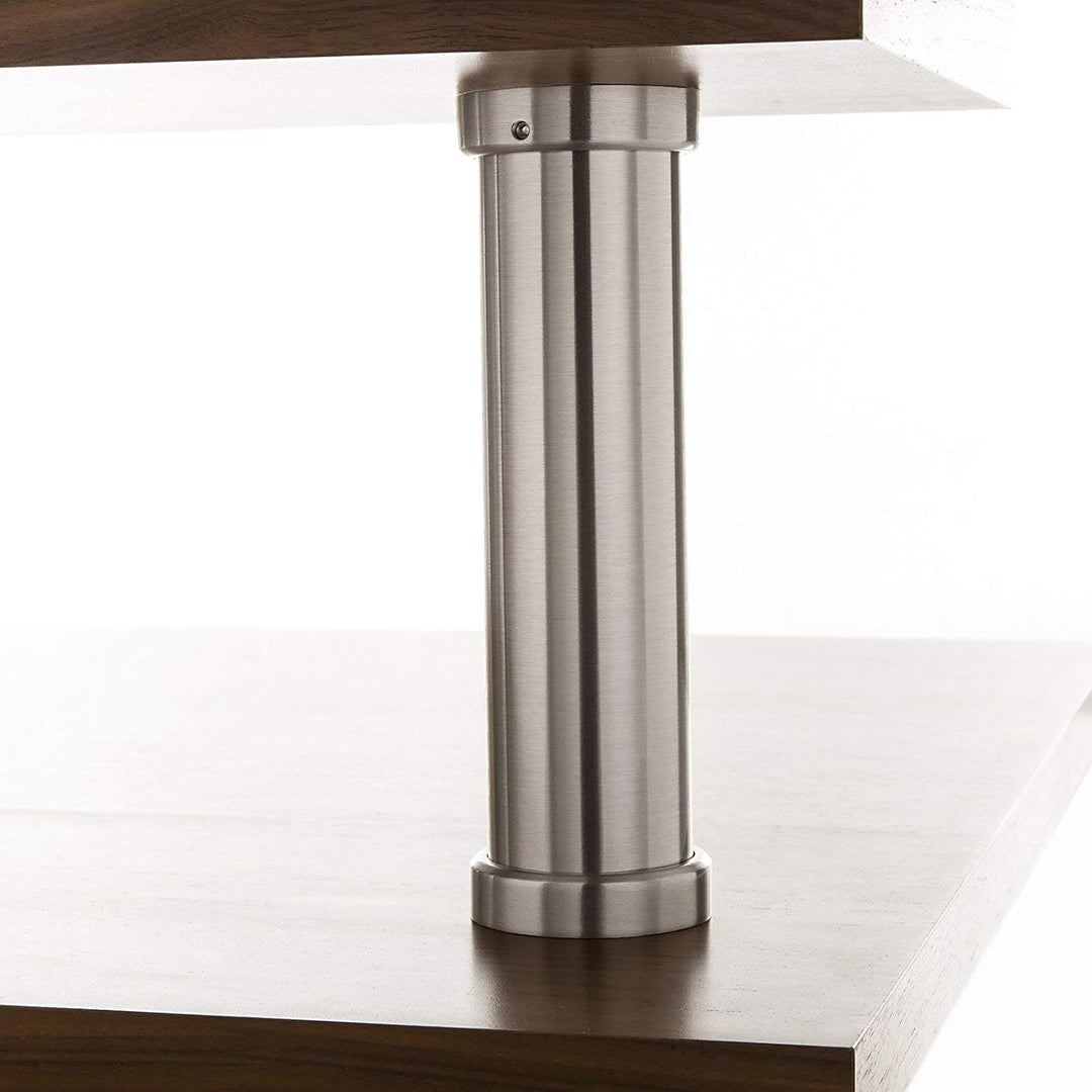 SOTECH 2 Stück Barkonsolen Florenz gerade Höhe 200 mm/Ø 50 mm Edelstahloptik Thekenfuss Bar Konsole
