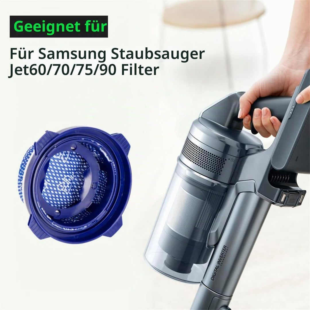 YanBan 3 Ersatzfilter kompatibel mit Samsung Jet 75 Jet 90 Jet 70 Jet 60 VS9000RL Staubsauger, Nr. D
