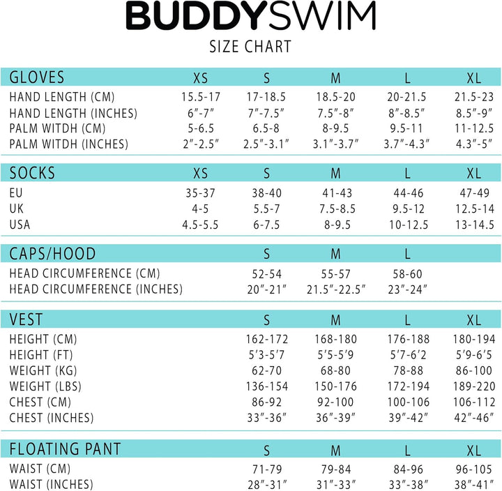 Buddyswim 2,5 mm Dicke Neoprenbadekappe für Freiwasserschwimmen. Kälteisolierende Neoprenmütze mit K