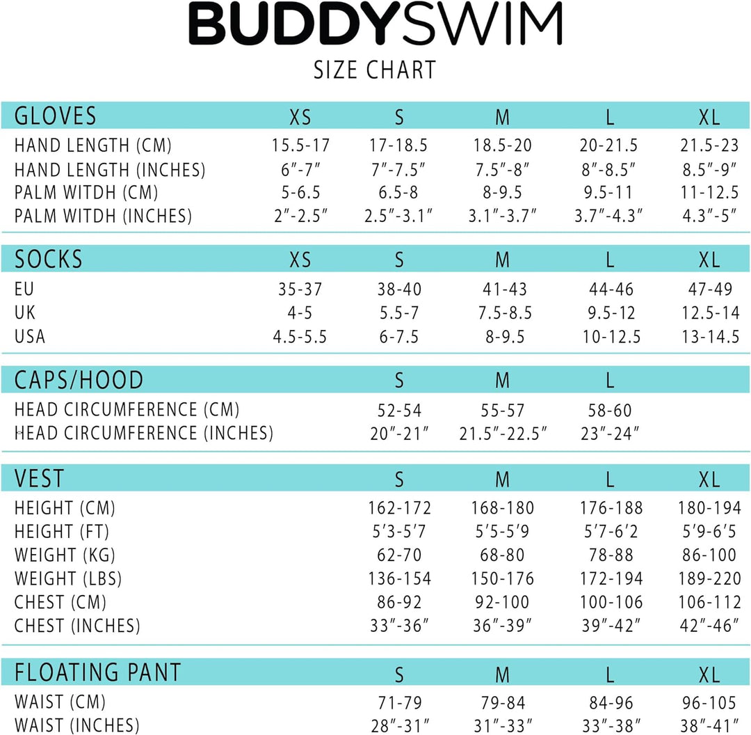 Buddyswim 2,5 mm Dicke Neoprenhandschuhe für das Freiwasserschwimmen. Kälteisolierende Handschuhe au