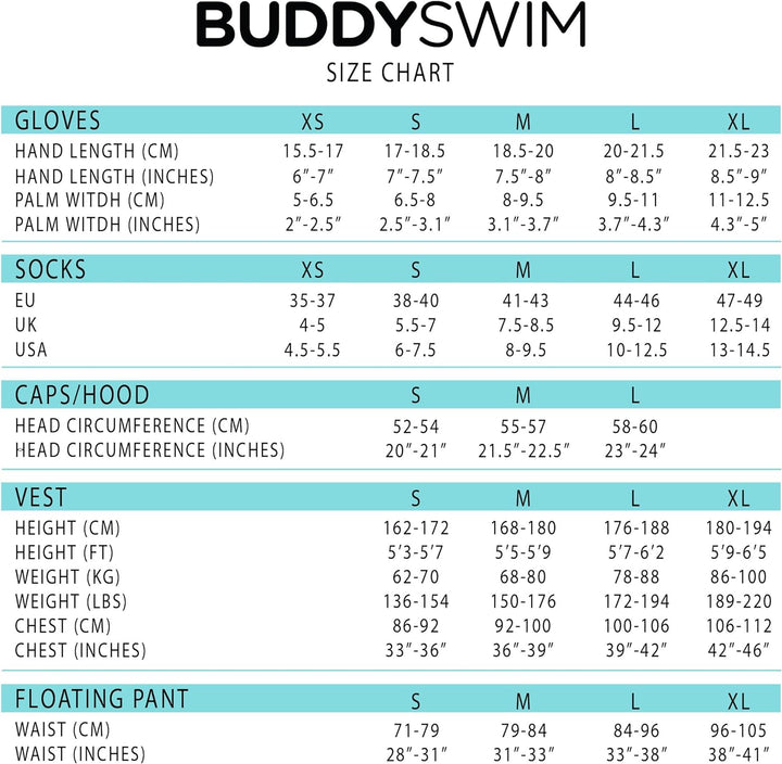 Buddyswim 2,5 mm Dicke Neoprenhandschuhe für das Freiwasserschwimmen. Kälteisolierende Handschuhe au