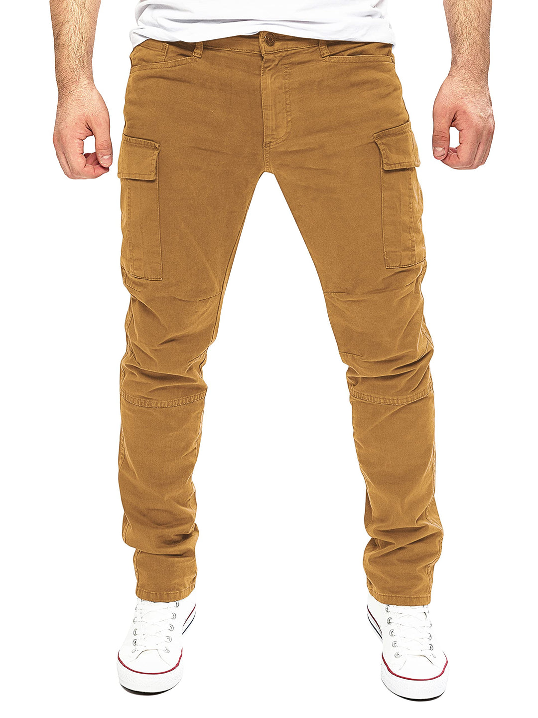 Yazubi Jayden - Herren Cargo Hose - Baumwoll Cargo Jeans 33W / 32L Braun (Toffee 181031), 33W / 32L