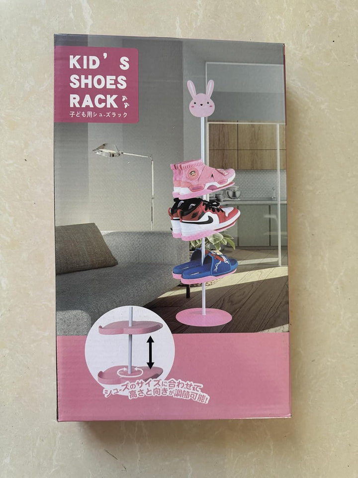 Kinder Schuhregal - Kreativ Drehen Aufbewahrungsregal, Dreidimensional Karikatur Hasen, Hase