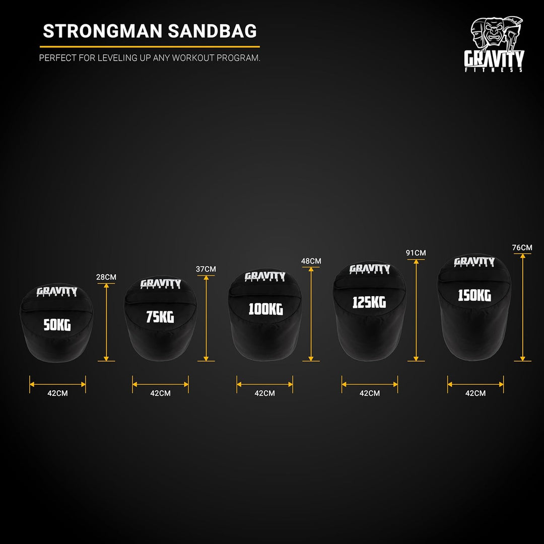 Gravity Fitness Robuster Strongman Sandsack, 50 kg – 150 kg 50kg, 50kg