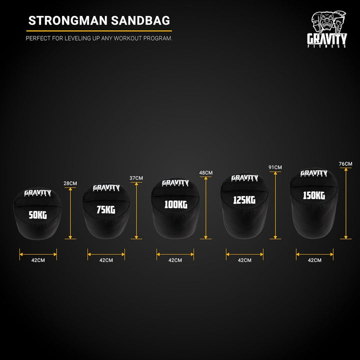 Gravity Fitness Robuster Strongman Sandsack, 50 kg – 150 kg 50kg, 50kg