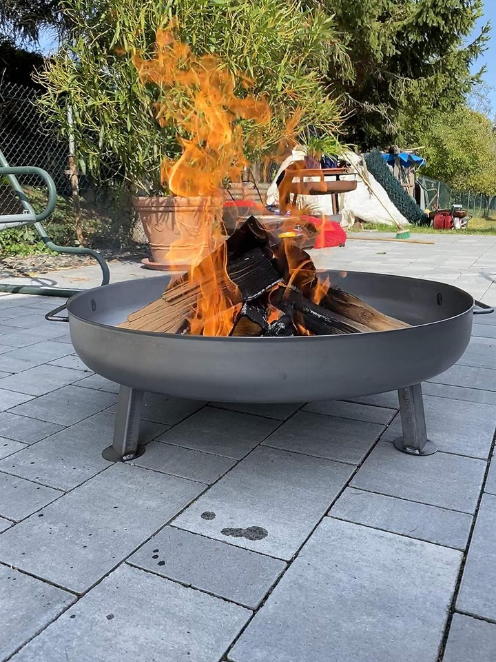 Czaja Feuerschale Ø 80 cm mit Wasserablaufbohrung Legierter Stahl Ø 80cm Typ Bonn, Legierter Stahl Ø