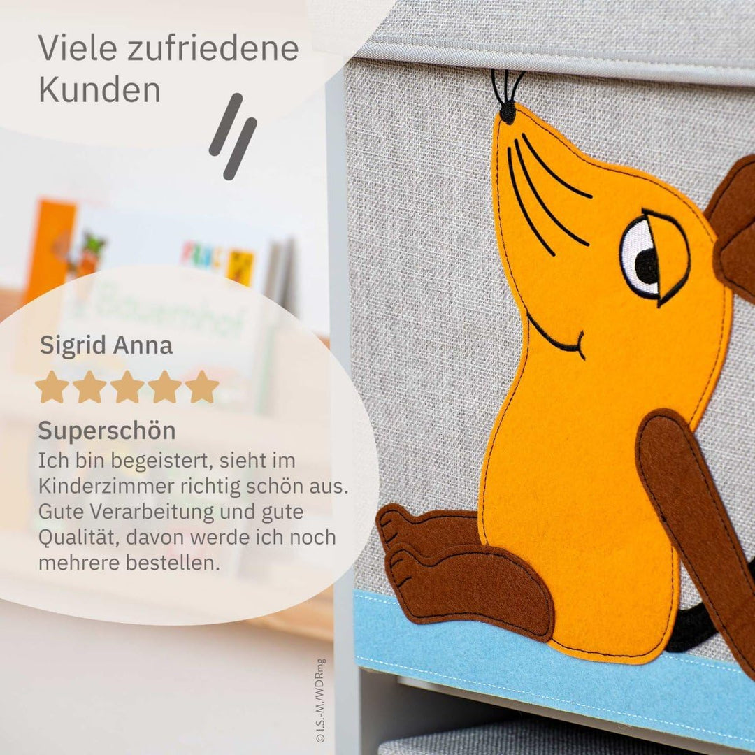 meets Die Maus Aufbewahrungsbox mit Deckel für Kinder – Box mit der kultigen Maus zum Verstauen von