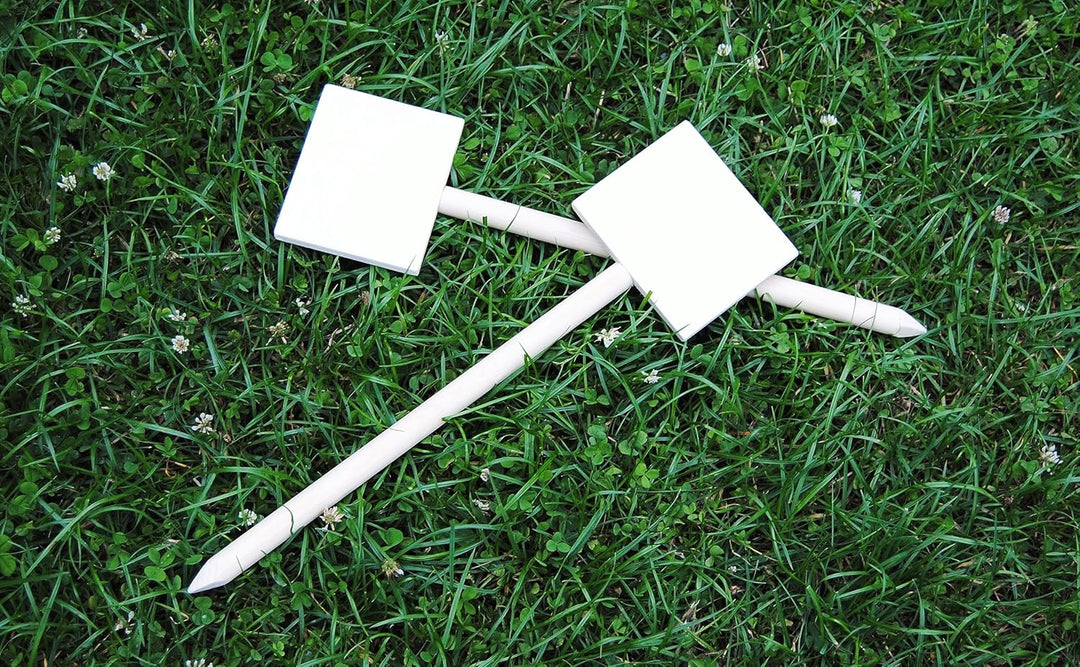 2X Fährtenschild Holz