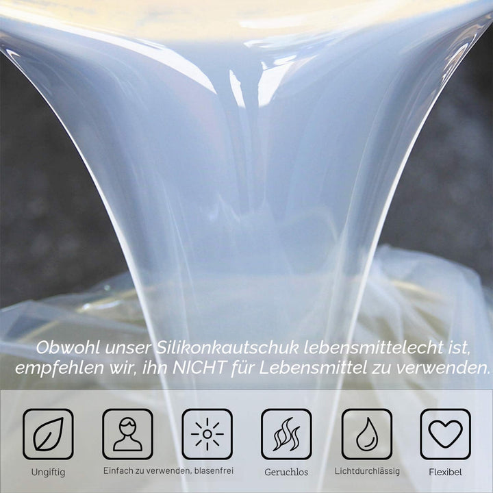 Silikon Kautschuk - 10.6oz/240ml Flüssig Silikon zur Form Herstellung, DIY Harzformen - Einfaches 1: