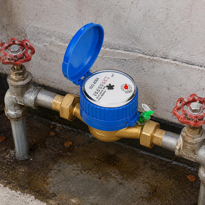 Wasserzähler Garten, Wasseruhr Geeicht, Kaltwasserzähler Zapfhahnzähler