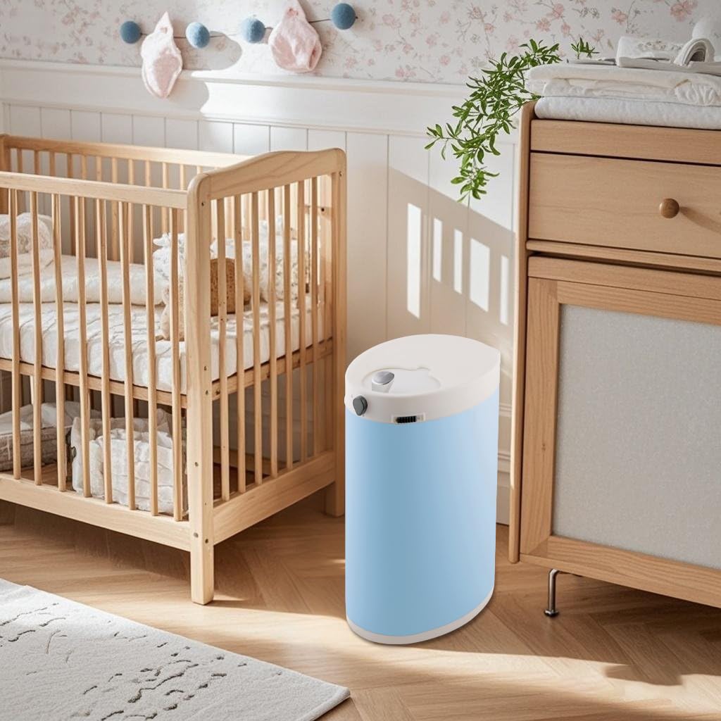 Windeleimer Geruchsdicht, Baby Windeleimer mit Deckel,Fasst bis zu 50 Windeln, Baby Mülleimer Geruch