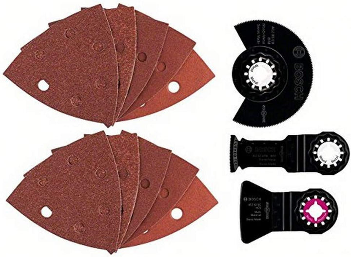 Bosch Professional 18V System Akku-Multi-Cutter GOP 18V-34 (inkl. 1x Sägeblatt, in L-BOXX) + 13tlg.