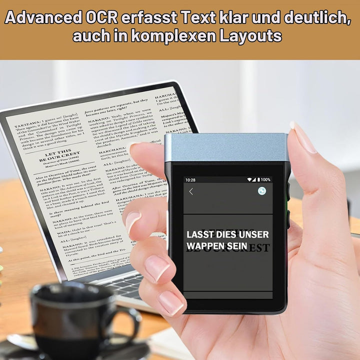 Xupurtlk A9 Übersetzungskopfhörer in Echtzeit mit Grossem Display &amp; SIM-Karte AI Übersetzer Kopfhöre