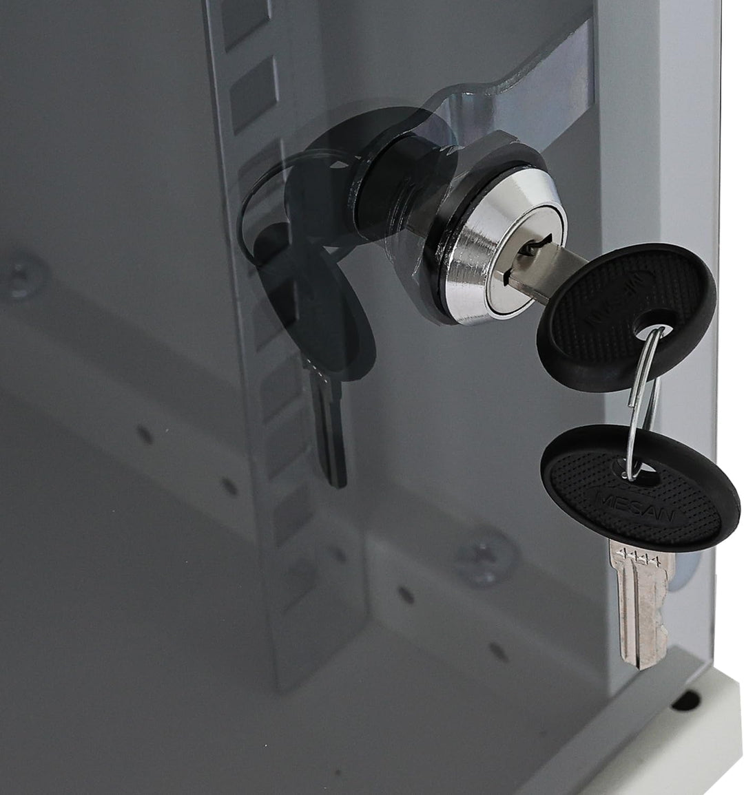 HMF 63412-07 Netzwerkschrank, Serverschrank 10 Zoll | 12 HE | 300 mm Tiefe | Voll montiert | Glastür