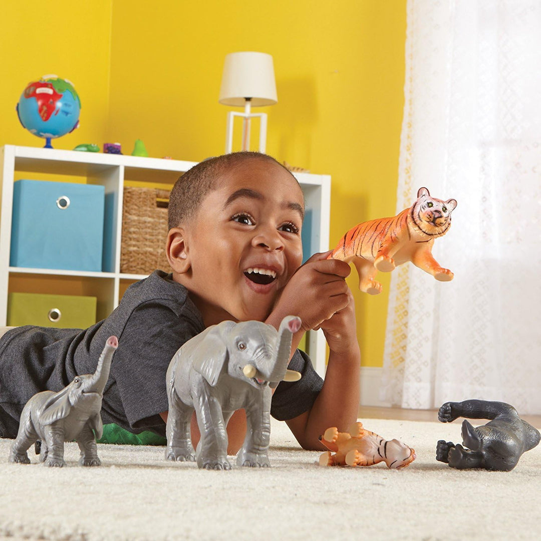 Learning Resources Grosse Urwaldtiere – Tiermütter und Tierbabys Dschungel, Dschungel